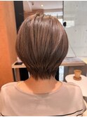 似合わせショート×髪質改善カラー