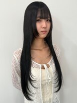 オンフ(ONFFO)&nbsp;レイヤーカット 顔周りカット ロングヘア 酸性ストレート 20代