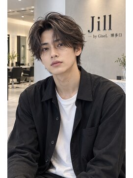 ジル バイ ジゼル 博多店(JILL by GiseL) men'sカット/センターパート/マッシュ/ニュアンスパーマ