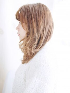 ヘアメイク ナル(hair make nalu) 透け感ハイトーンのミックスカール