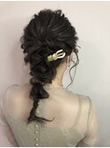 -lela pearl- 結婚式お呼ばれセット　編み込み