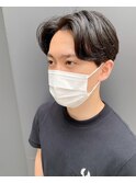 就活もOK刈り上げセンターパート