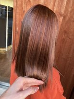 リミックス 飯塚店(Remix)&nbsp;艶ロング×ピンクベージュカラー◎20代30代40代50代