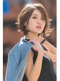 〈mielhair新宿〉ナチュラルショート　イルミナカラー