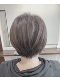 ブリーチなしブルージュショートボブスタイル☆丹羽