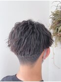 【ネオ七三分け】×【波打ちセット】