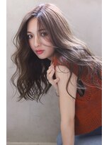 ブラン 天王寺(Blanc)&nbsp;【Blanc】シルキーベージュ＿透けカラー＿ウェーブ巻き