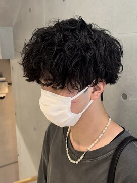 メンズサロンドットリアン(dot. lien) 無造作スパイラルパーマ刈り上げマッシュメンズパーマ