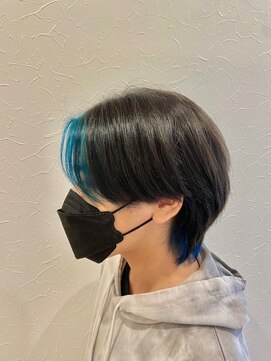 ビューティー リゾート アンアリー(BEAUTY RESORT AN ALLY) 【AN ALLY/竹ノ塚★西新井】バングカラー/ビビットブルー