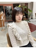 ミニボブ　顔周りカット　小顔カット　奈良　西大寺