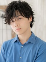 モッズヘアメン 名護大東店(mod's hair men) モテ抜け感パーマのアッシュブラックラフマッシュg名護大東