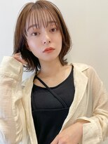 トルネード(TORNADO)&nbsp;大人ガーリーチョコレート小顔カットボブ薄めバング t515