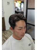ティーズ バーバー T's BARBER 2ブロック+緩めパーマ