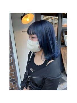 セトル(Settle) コバルトブルー【ネイビーブルー】【ブリーチあり】