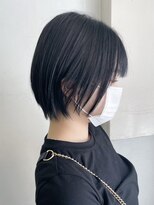 ヒビヲ(HIBIO)&nbsp;ショートボブ切りっぱなしボブ30代40代大人ショート大人ボブ