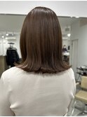 ミディアム外ハネスタイル似合わせカットケラチントリートメント