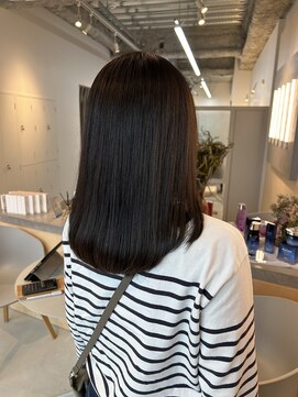 シダ(sida SAIIN) 【牧内】オリーブブラウン/艶髪/20代30代