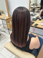 アリーナ 船橋日大前店(arena)&nbsp;太めハイライト×ピンク