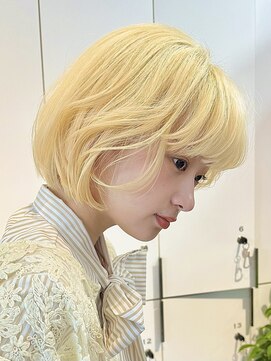 ロンドアンメゾン 原宿(Lond un Maison.) ボブ/顔周り/前髪カット+ブリーチ◎ハイトーンカラー[原宿]