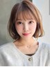 リタッチカラー+カット+3STEPハホニコトリートメント　￥6000