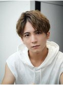 センターパート 短髪