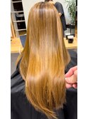 白髪ぼかし履歴に酸性ストレート