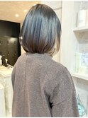 福山市美容師求人スタッフ募集中インナーカラー切りっぱなしボブ