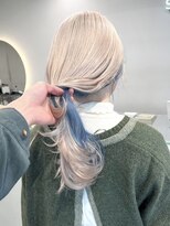 ソル ジングウマエ(SOL JINGUMAE)&nbsp;ミルクティーベージュローライトインナーカラーハイライト