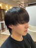 【学割U24・就活生限定】カット＋黒染めカラー＋眉毛カット　メンズカット
