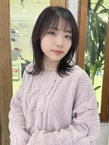 マアム ジー 明大前店(ma'am Zee) ミディアムレイヤー×ディープシルバー