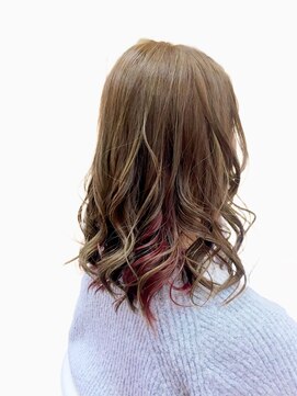 ロフト プロデュースドバイウシワカマル(loft produced by ushiwakamaru) ピンクインナーカラー