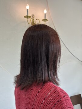 ウェルズグランデ 天理店(Well's GRANDE) ツヤ感引き立つナチュラルボブ