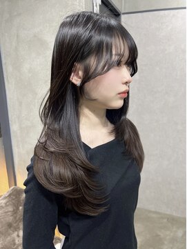 エイム(AiM) レイヤーカット/ハイレイヤー/ブルーブラック/透明感カラー