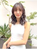 【unami】リッジしっかりなミディアムパーマ　澤田杏奈