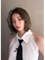 サンドイエナ 横浜店(sand yena)&nbsp;暗めカラー/グランマッシュ/デザインカラー/ショートボブ/横浜