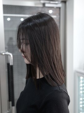 ディジョン 自由ヶ丘(Dijon) 韓国顔まわりレイヤーカットグレージュオリーブベージュブラウン