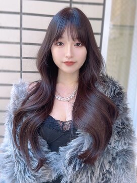 レイヤーカット 韓国ヘア 小顔 顔周り イメチェン 似合わせ 前髪