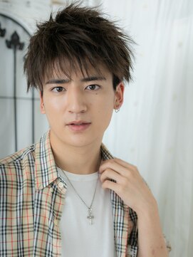 モッズヘアー メン 戸田公園店(mod's hair men) カジュアルアースカラーくせ毛風スパイキーヘアg戸田公園