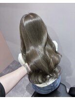 ノー バイ イオエ 西梅田(no. by ioe)&nbsp;ブリーチなしカラー/髪質改善/ミルクティーベージュ/小顔ヘア