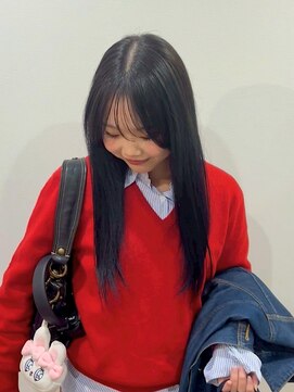 黒髪ロング/ストレートロング/艶髪