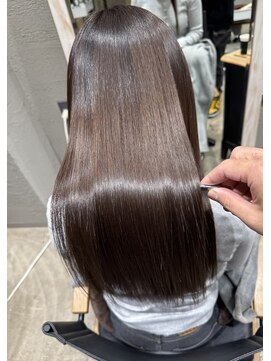 【透明感抜群】ロイヤルグレージュー×髪質改善カラー