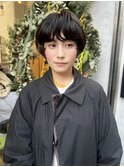 コンパクトマッシュウルフパーマ