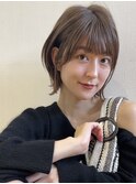 ♪グレージュインナーカラーショートカットショート髪質改善ケア