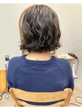 ヨーク(yoke) ボブパーマ/ボブ/オリーブカラー