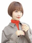 20代/30代/オフィス/ショートボブ/小顔ヘア/マッシュ/ボブ