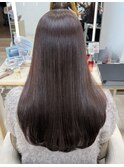 ブラウンベージュ/ブラウンカラー/顔まわりカット/平塚