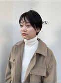 大人すっきりベリーベリーショートマッシュ×ブリーチなしカラー