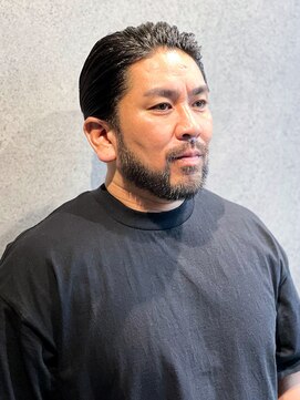 フジヤマバーバーショップ アジト(FUJIYAMA BARBER SHOP ajito) バーバーカット黒髪アップバングストリート【藤本ユースケ】0716