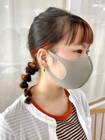 イノセントヘア(innocent.hair)&nbsp;フレーミングカラー　フロントカラー　インナーカラー　ねじねじ