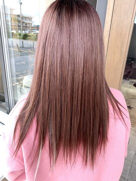 トリニティ(trinity) ノンダメージ髪質改善・ブリーチカラー・ピンク・ピンクベージュ